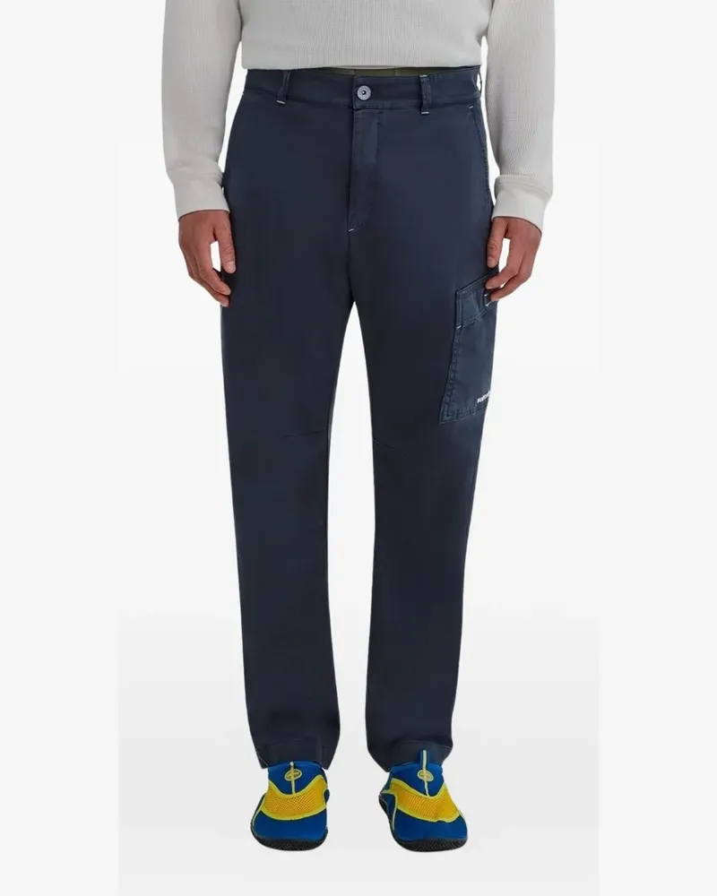 Murphy & Nye Dek logo-patch cargo pants - Blau Blau