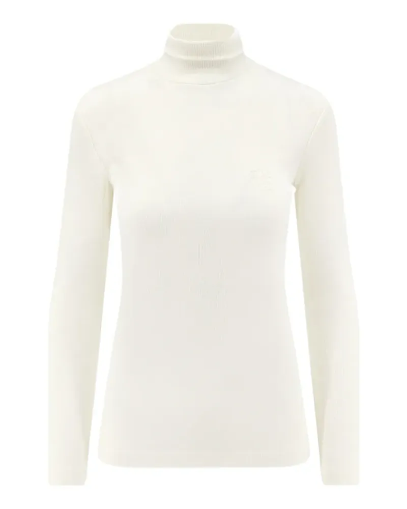 Max Mara Rollkragenpullover mit Logo-Stickerei - Nude Nude