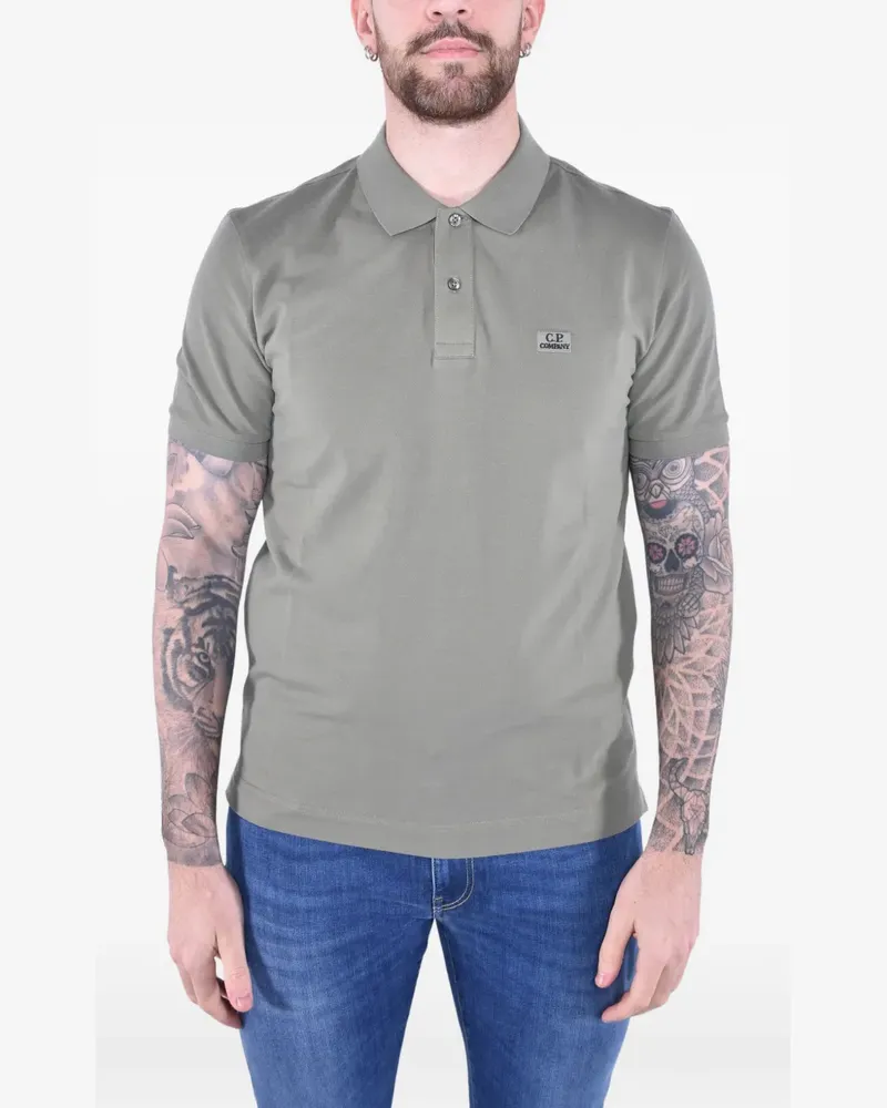 C.P. Company logo-patch polo shirt - Grün Grün