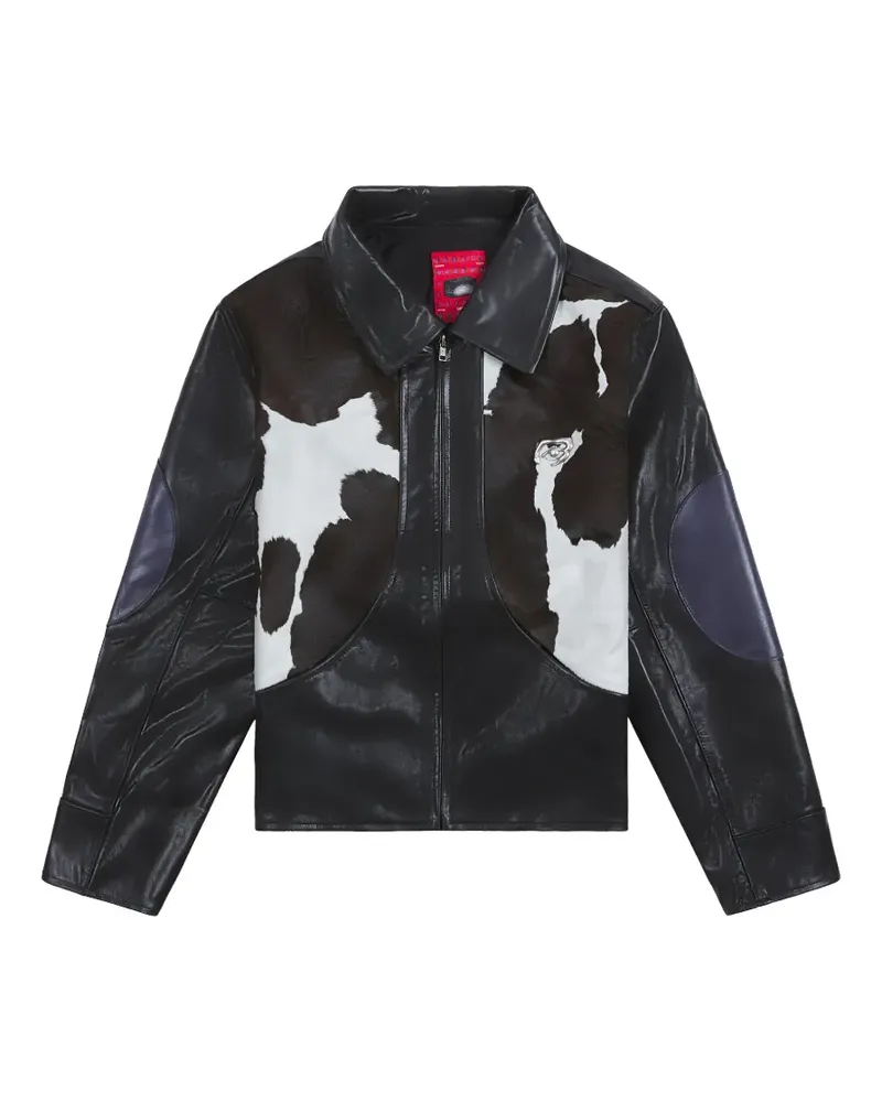 KidSuper Jacke aus Rindsleder - Schwarz Schwarz