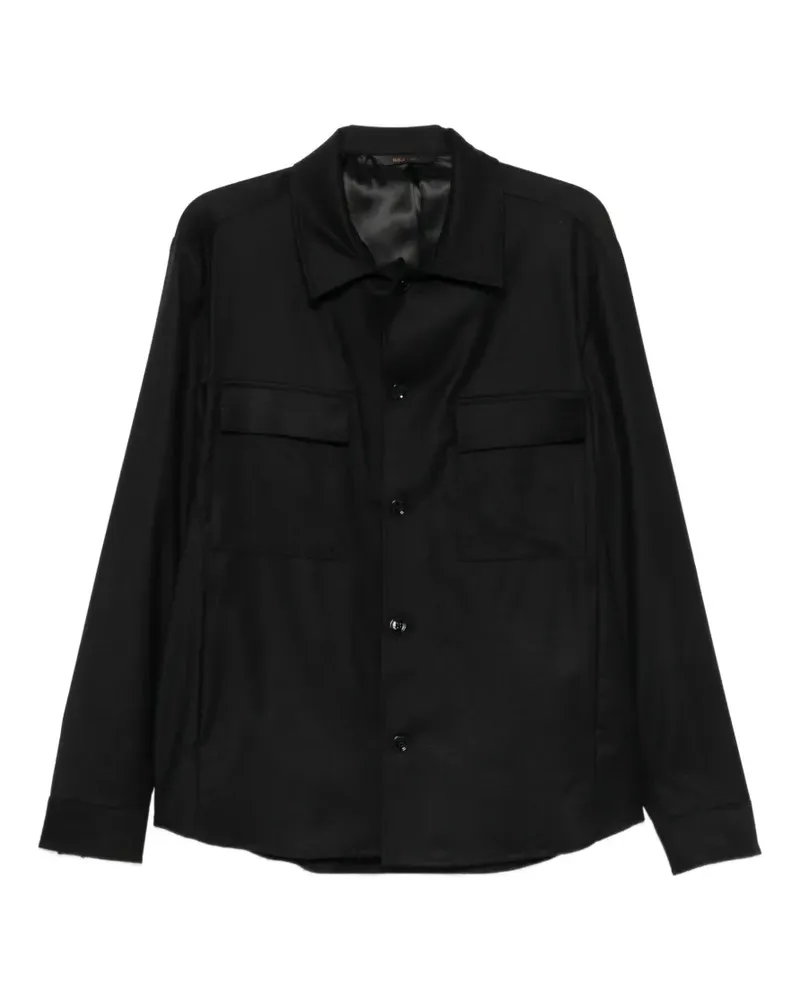 Briglia 1949 John Hemdjacke mit Knöpfen - Schwarz Schwarz