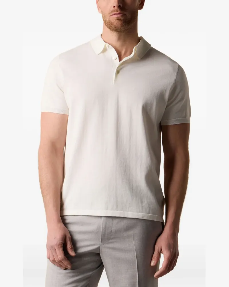 Brooks Brothers Poloshirt mit Knopfleiste - Weiß Weiß