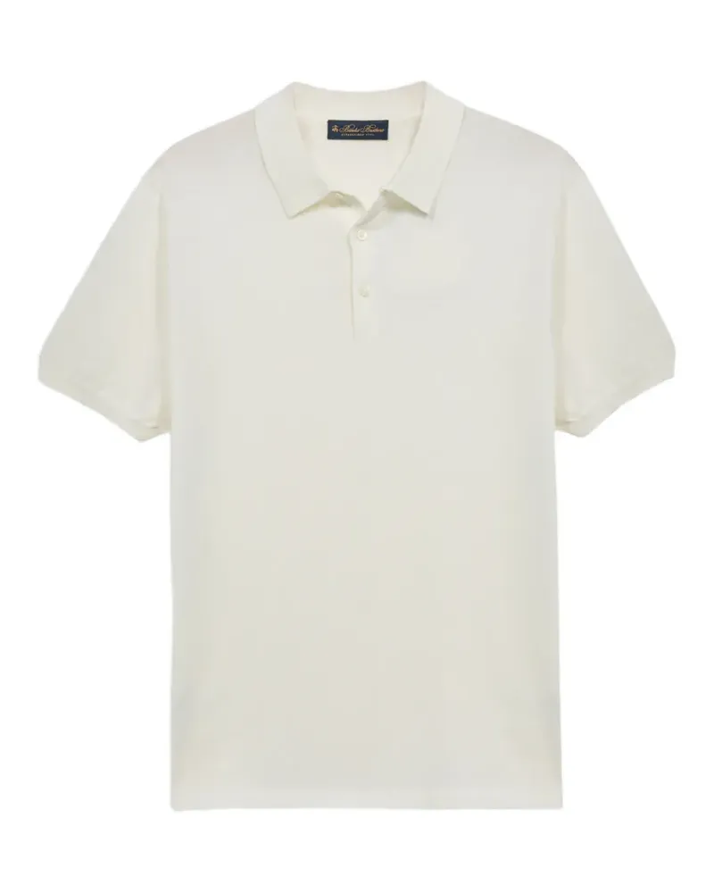 Brooks Brothers Poloshirt mit Knopfleiste - Weiß Weiß