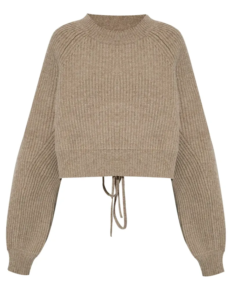 Yohji Yamamoto Rückenfreier Pullover - Nude Nude