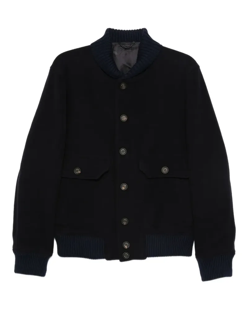 Eleventy Jacke mit Klappentasche - Blau Blau