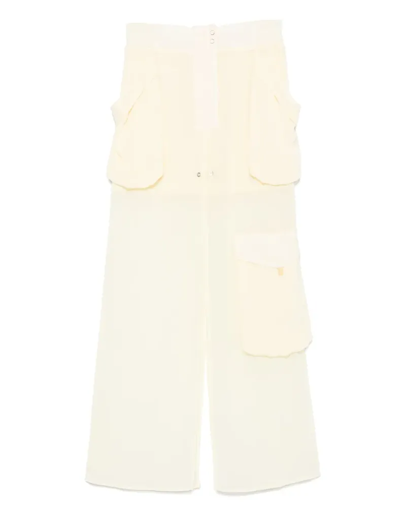 Pinko Midirock im Layering-Look - Gelb Gelb