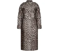 Mantel mit Animal-Print - Nude