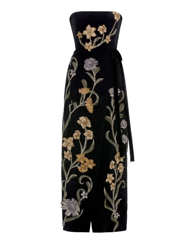 AGUA BENDITA Cinefila Laguna Maxikleid - Schwarz Schwarz