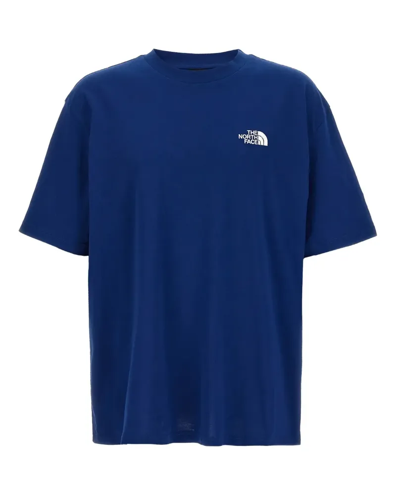 The North Face T-Shirt mit Logo-Stickerei - Blau Blau