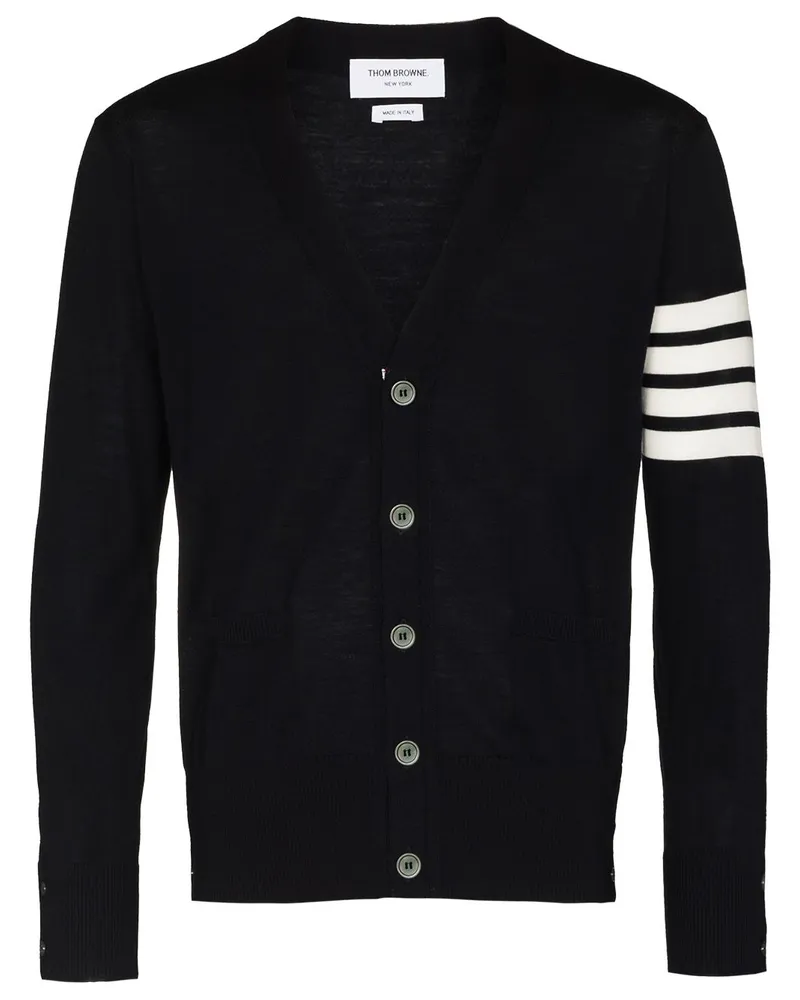 Thom Browne Cardigan mit V-Ausschnitt - Blau Blau