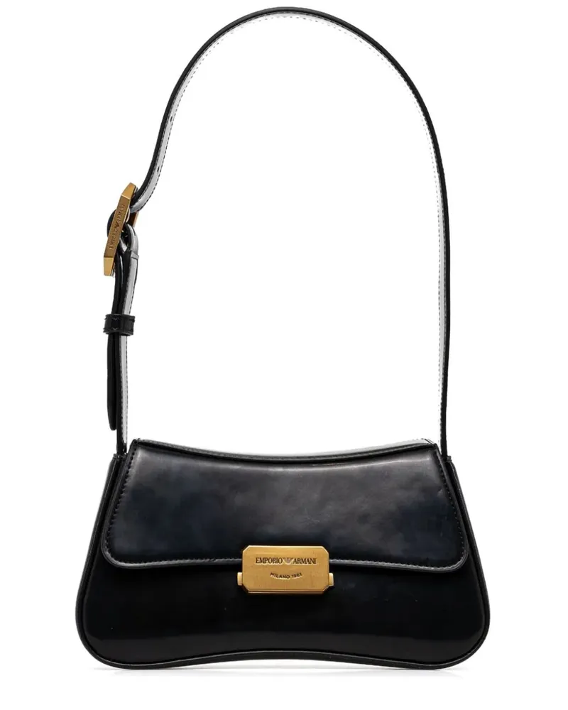 Emporio Armani Gesteppte Schultertasche - Schwarz Schwarz