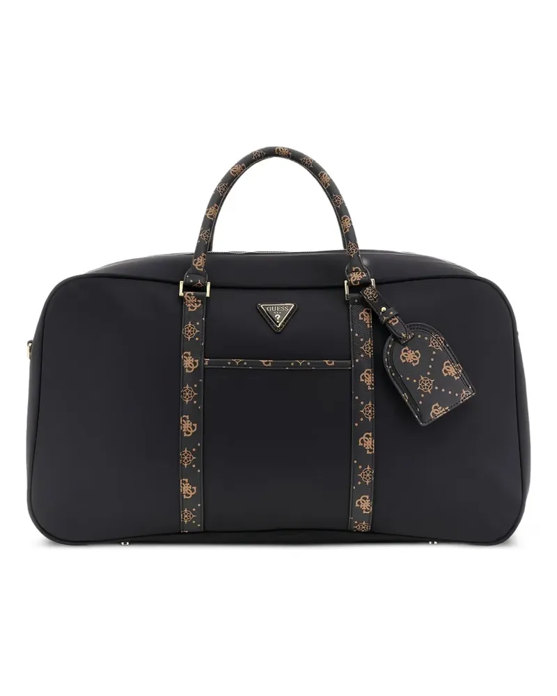 Guess Silia 4G Peony Reisetasche mit Logo-Print - Schwarz Schwarz