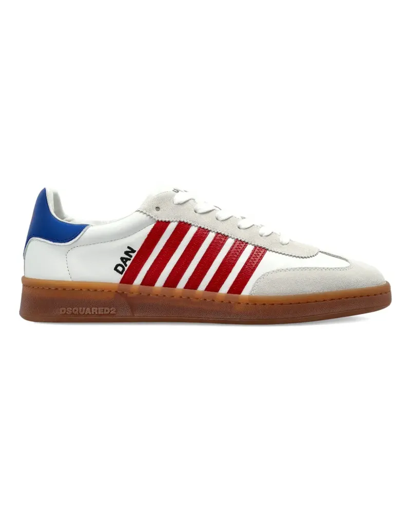 Dsquared2 lace-up striped sneakers - Weiß Weiß