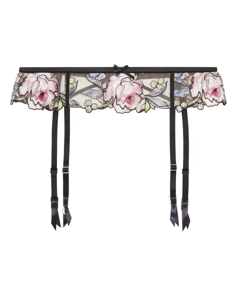 Fleur Du Mal Fidelia Strumpfhalter - Schwarz Schwarz