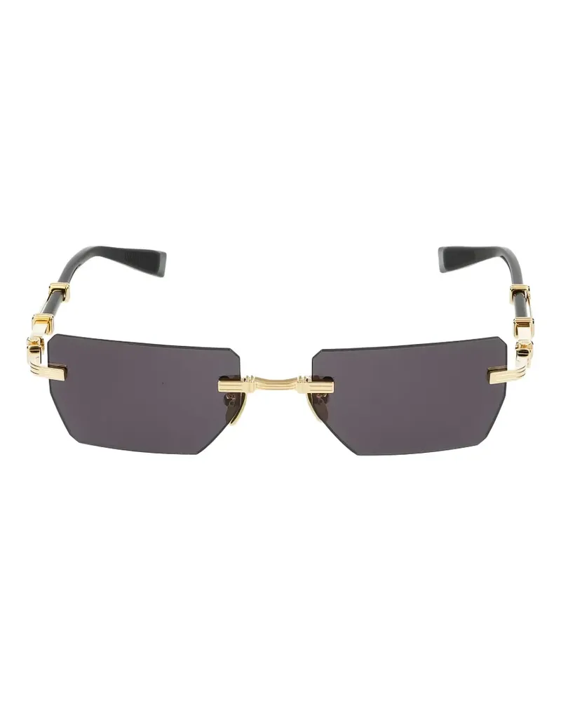 Balmain Pierre geometric-frame sunglasses - Gold Gold