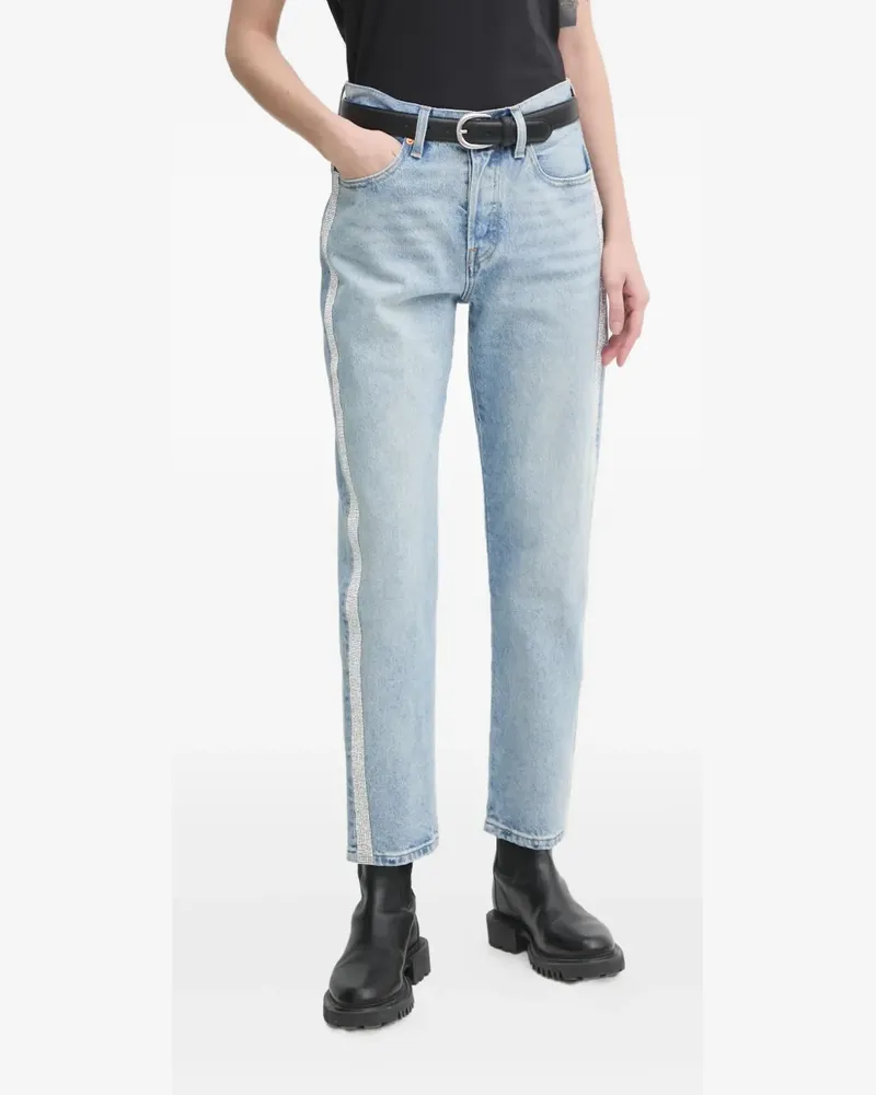 Levi's Jeans mit Strass-Streifen - Blau Blau