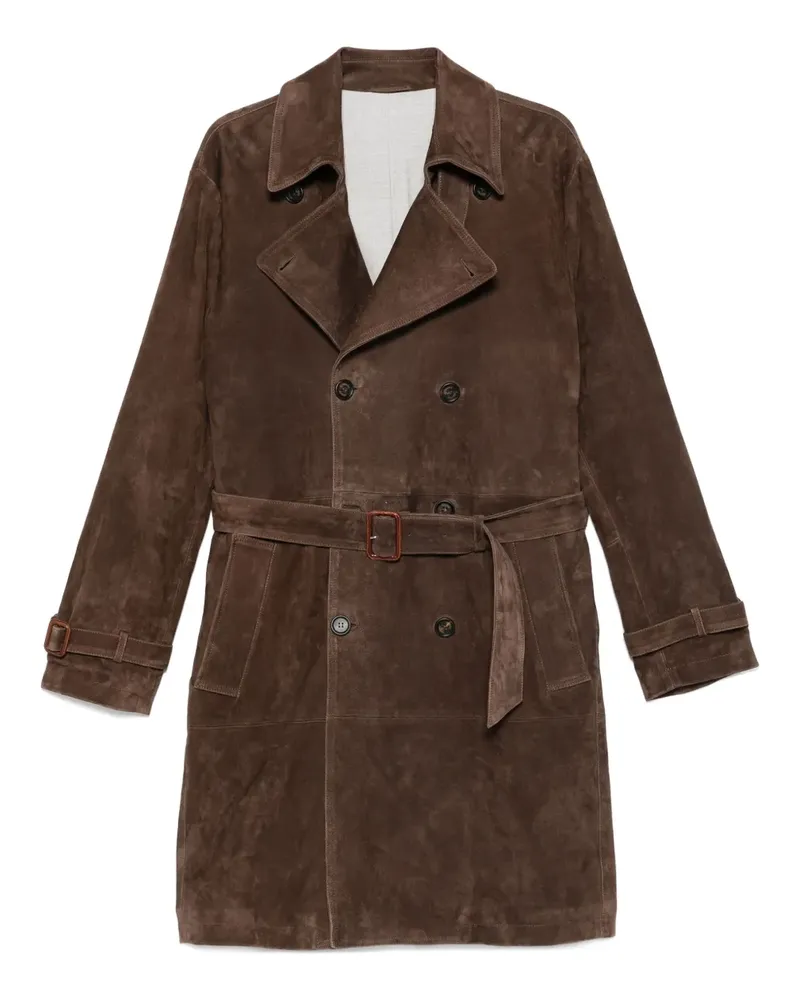 Eleventy Trenchcoat mit Gürtel - Braun Braun