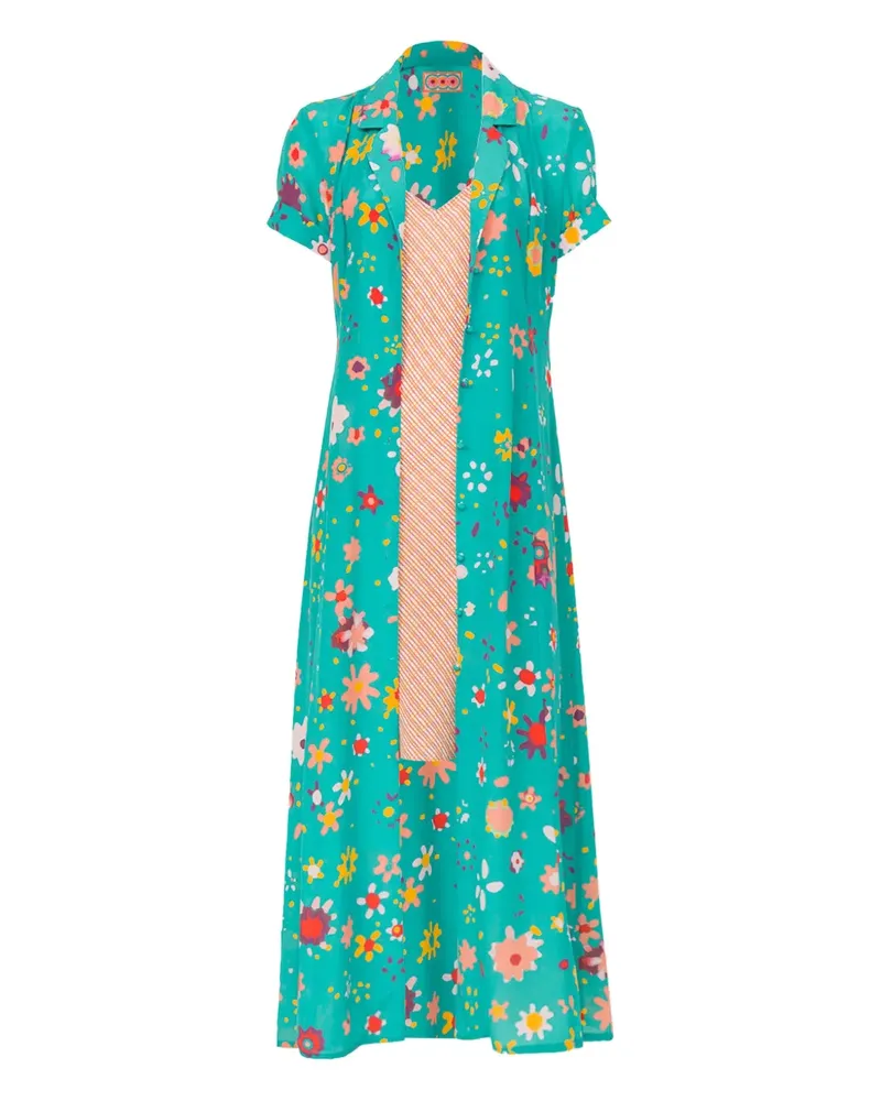 LHD THE MARLIN floral dress - Grün Grün