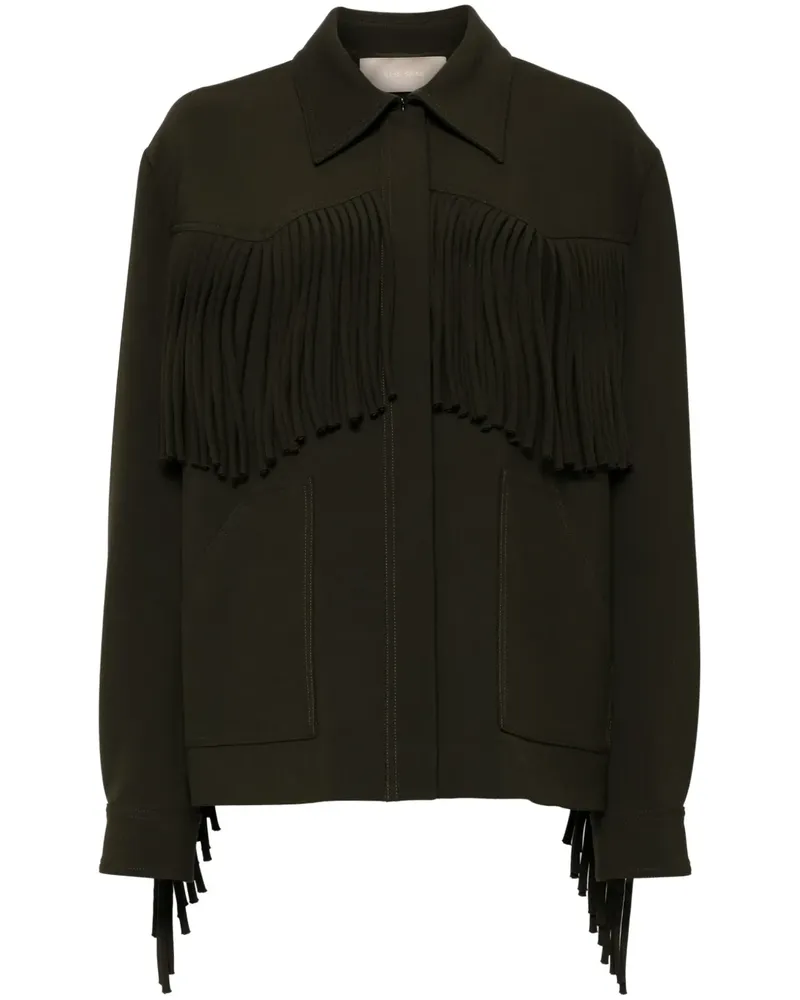 Elie Saab Cady-Jacke mit Fransen - Grün Grün