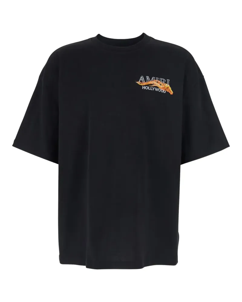 Amiri T-Shirt mit Hollywood Horse-Print - Schwarz Schwarz