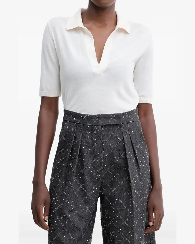 Simona Corsellini Kurzärmeliges Oberteil - Nude Nude