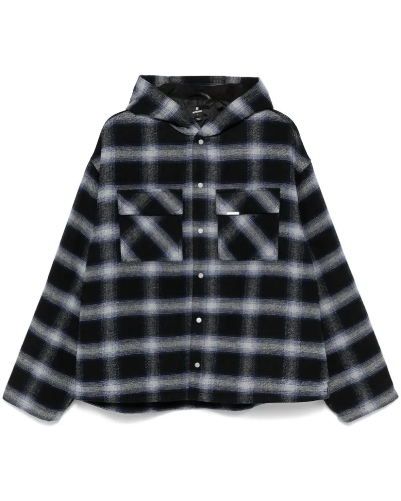 REPRESENT Karierte Jacke - Blau Blau