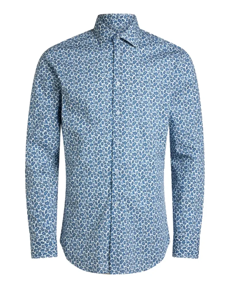 Etro Hemd mit Blumenmuster - Blau Blau
