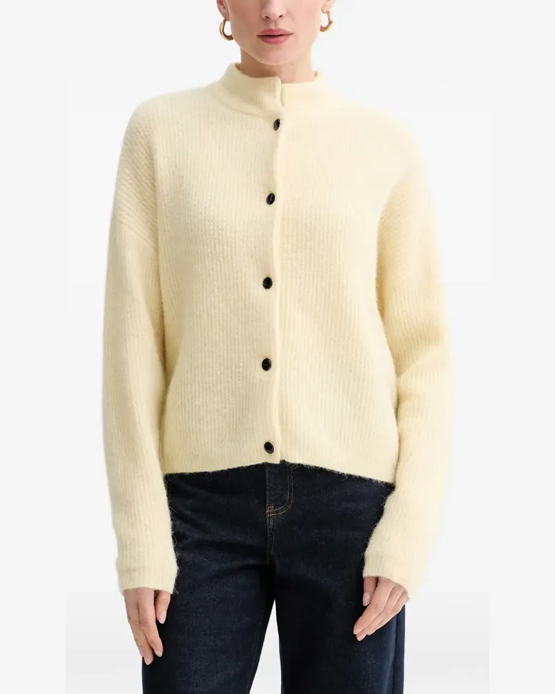 Gestuz button-up ribbed cardigan - Gelb Gelb