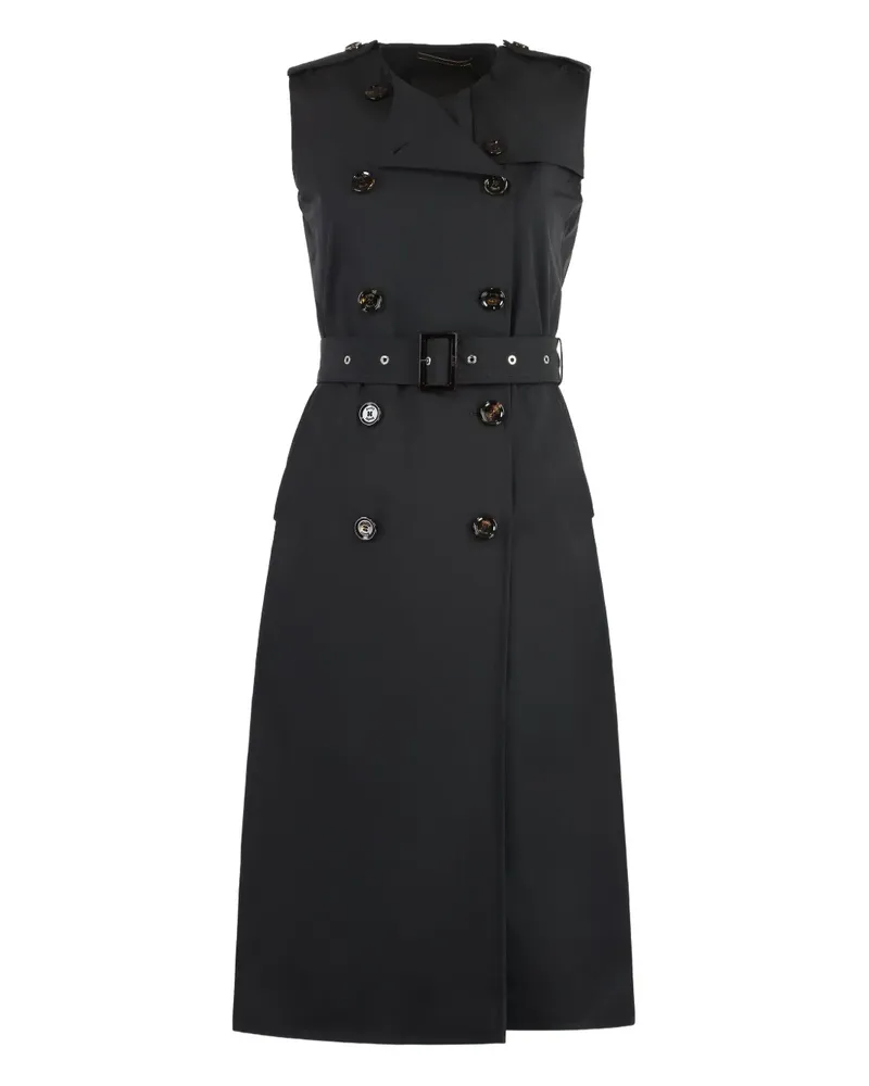 MOORER Aurelia Trenchcoat - Schwarz Schwarz