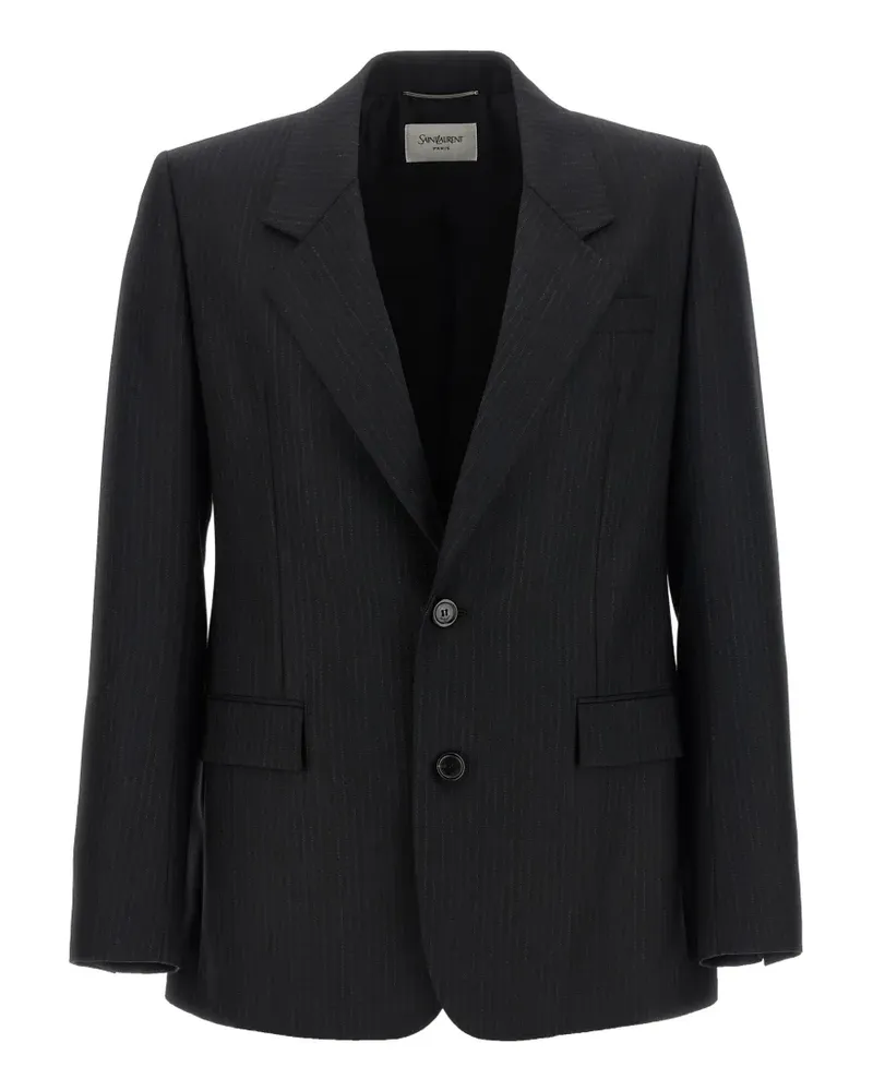 Saint Laurent pinstripe wool blazer - Grau Grau