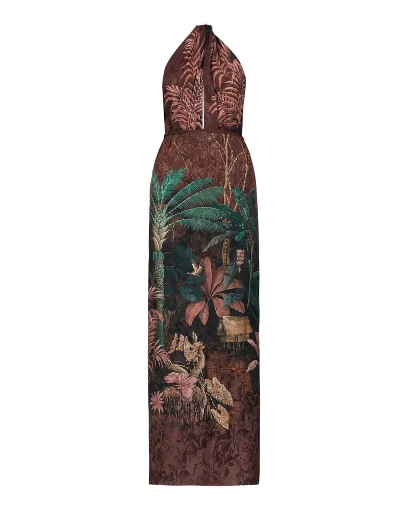 Johanna Ortiz Wild Horizons floral-pattern maxi dress - Braun Braun