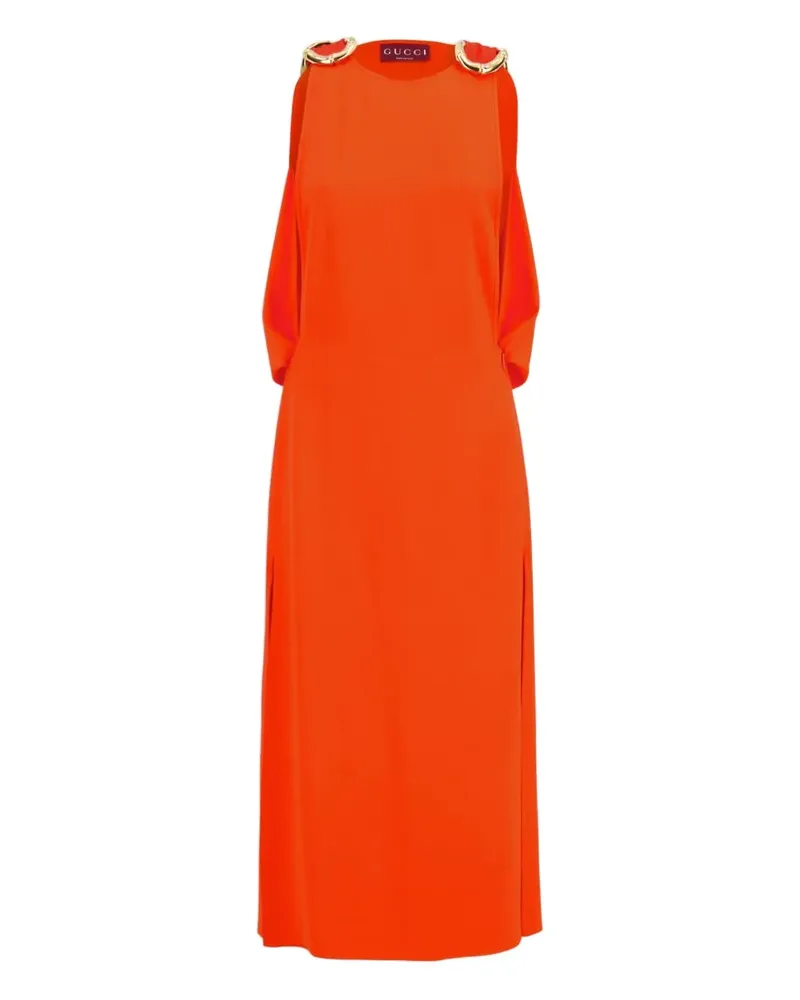 Gucci Midikleid mit Bambus-Detail - Orange Orange