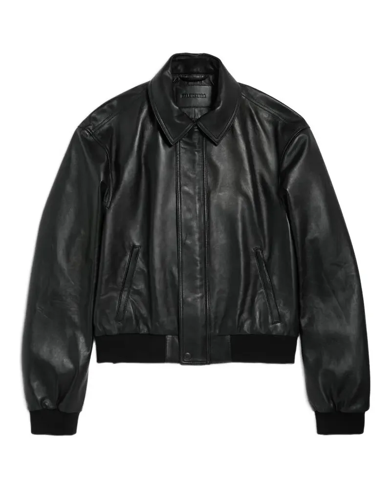 Balenciaga Jacke mit Kragen - Schwarz Schwarz
