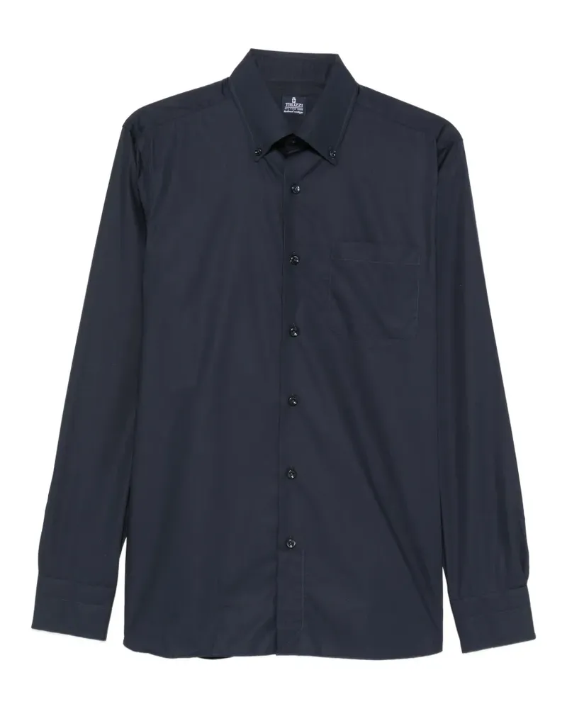 Truzzi button-down collar shirt - Blau Blau