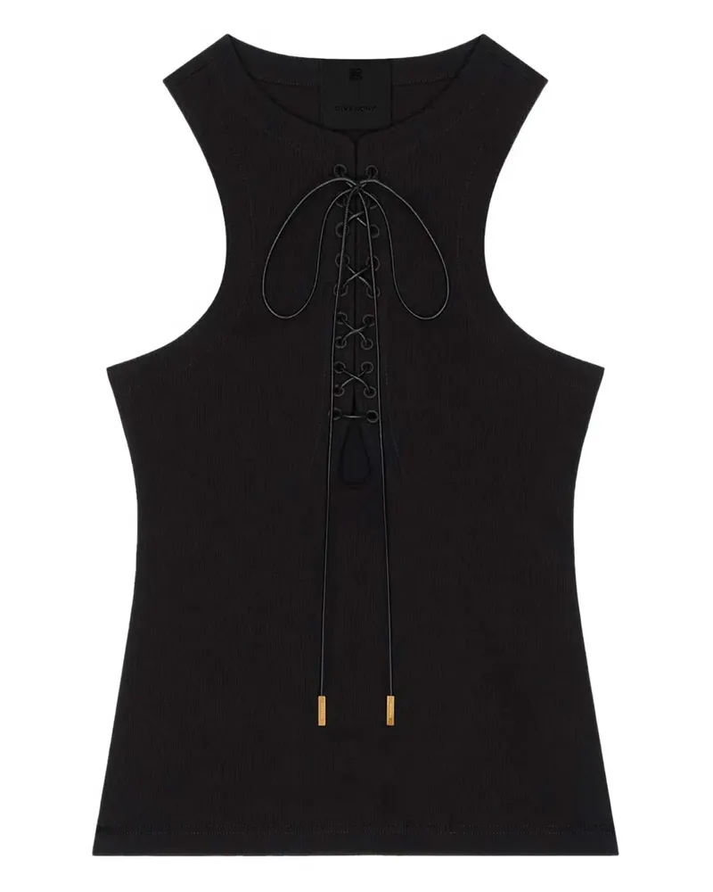 Givenchy Trägershirt mit Schnürung - Schwarz Schwarz