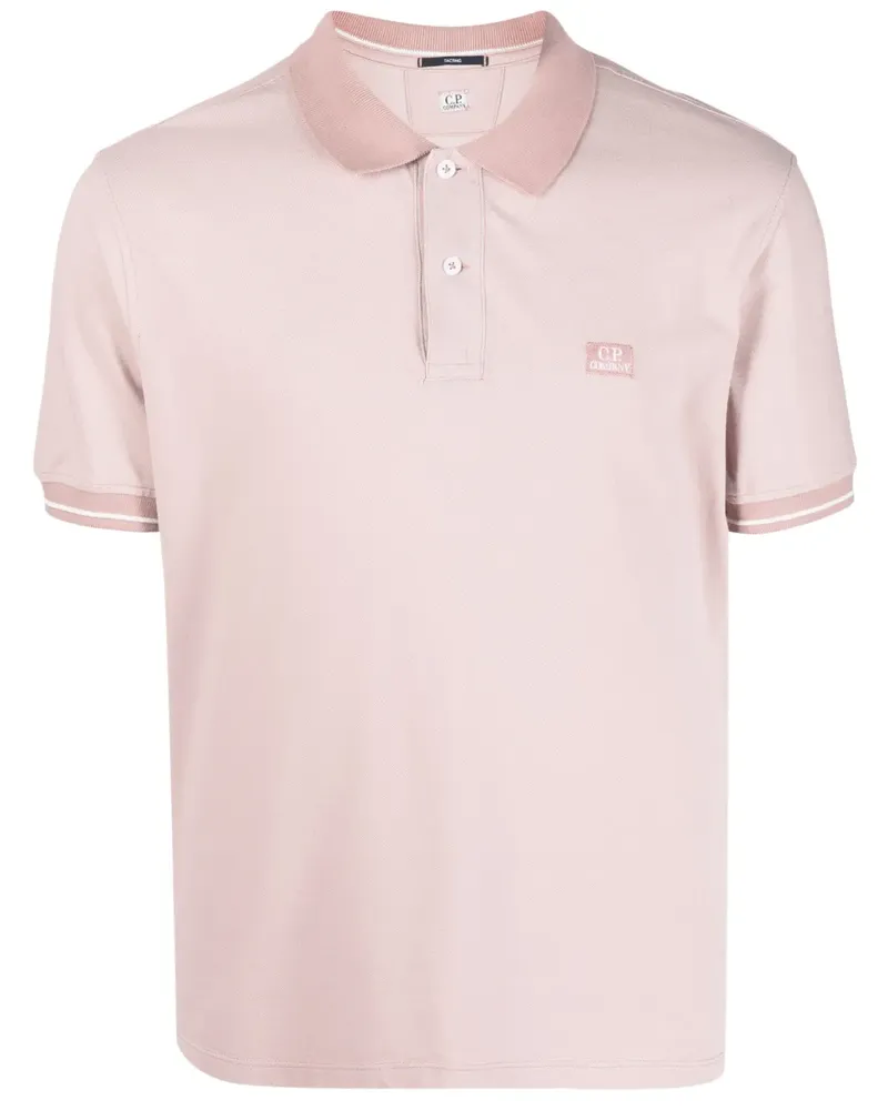 C.P. Company Poloshirt mit Logo-Stickerei - Rosa Rosa