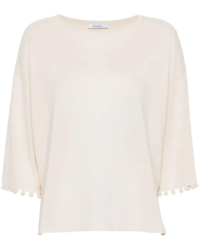 Max Mara Neottia Pullover mit Anhängerdetail - Nude Nude