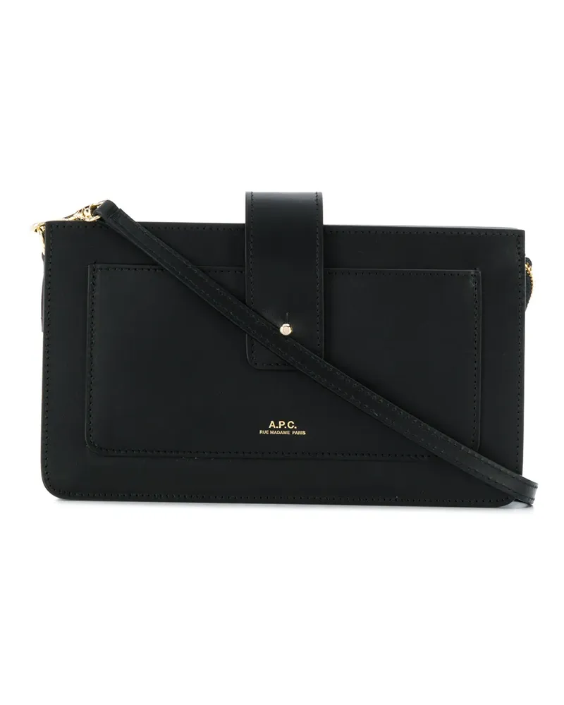 A.P.C. Albane' Clutch - Schwarz Schwarz