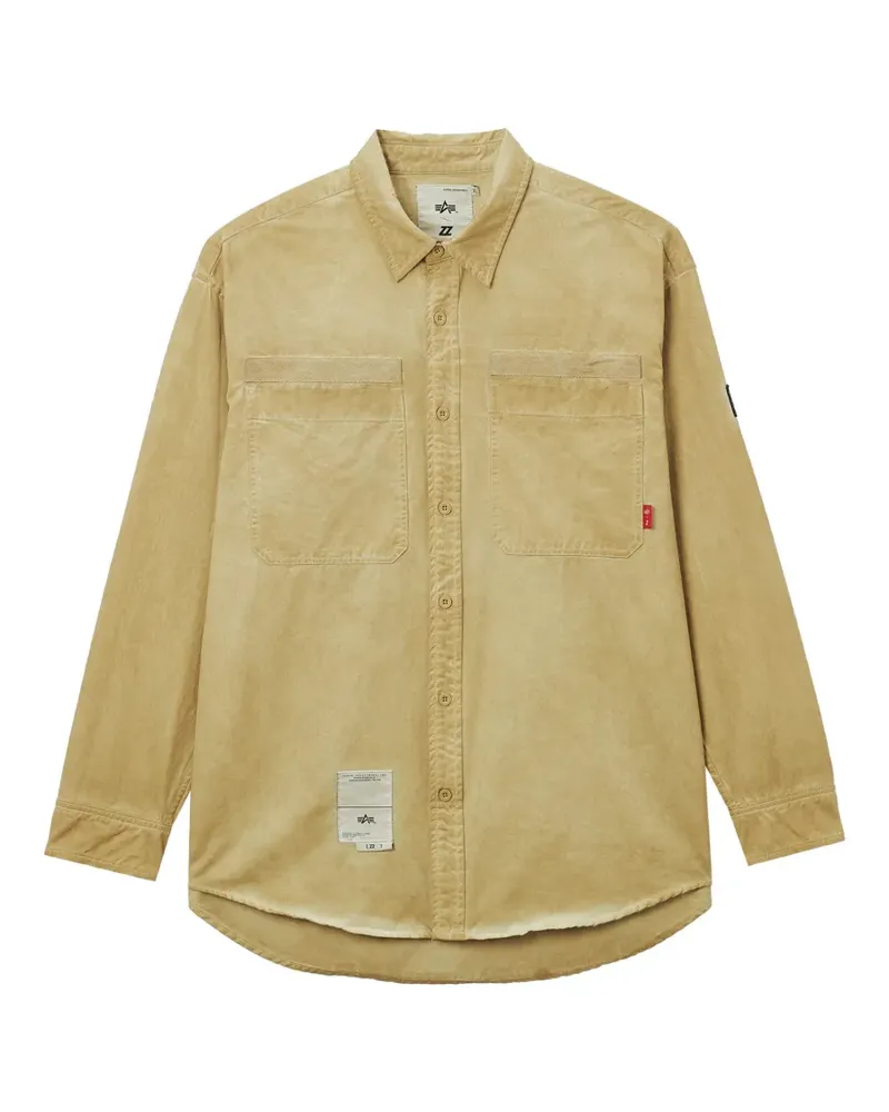 Izzue Hemd mit aufgesetzter Tasche - Nude Nude