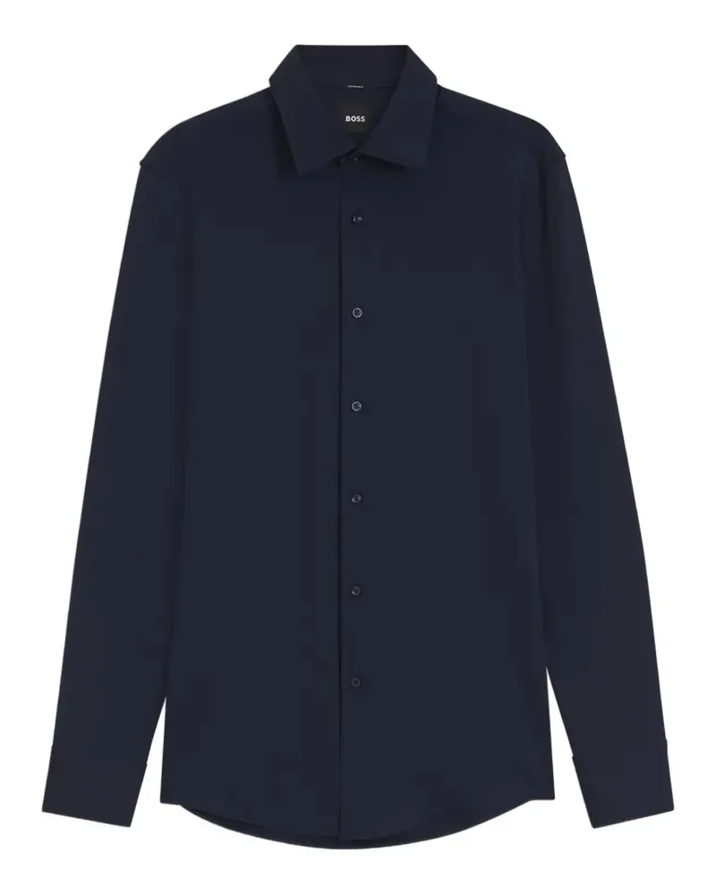 HUGO BOSS slim-fit stretch-jersey shirt - Blau Blau