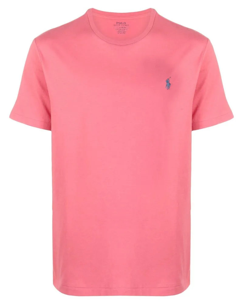 Ralph Lauren T-Shirt mit Polo Pony - Rot Rot