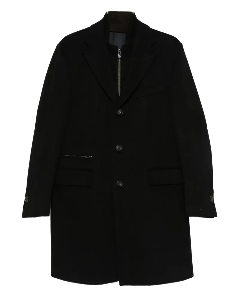 Corneliani Jacke mit Kontrasteinsätzen - Schwarz Schwarz