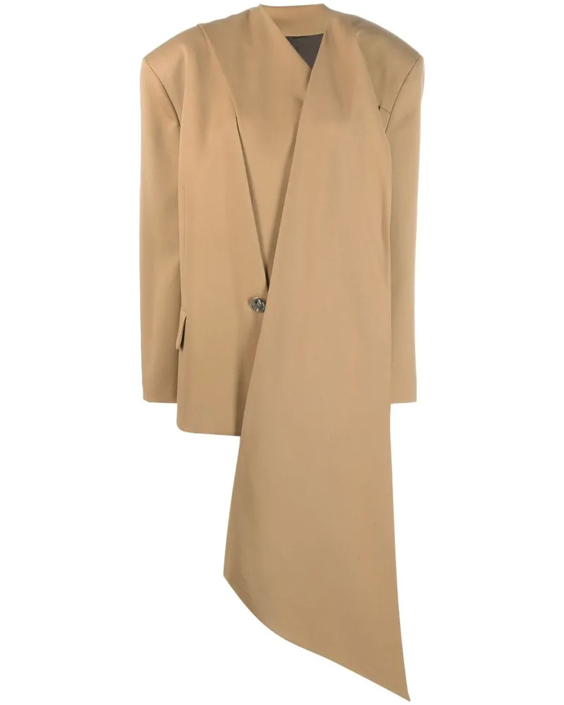 ATTICO Blazer mit Schaldetail Nude