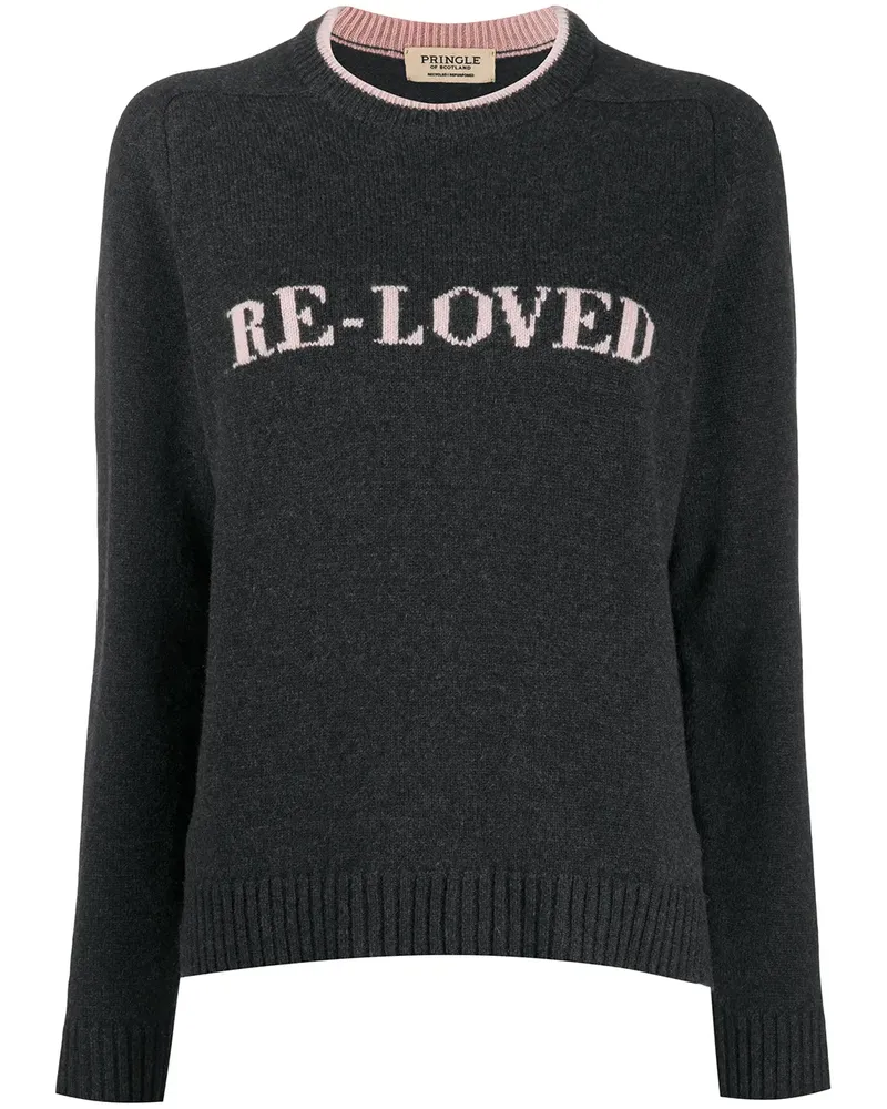 Pringle of Scotland Recycelter 'Re-Loved' Pullover - Grau Grau