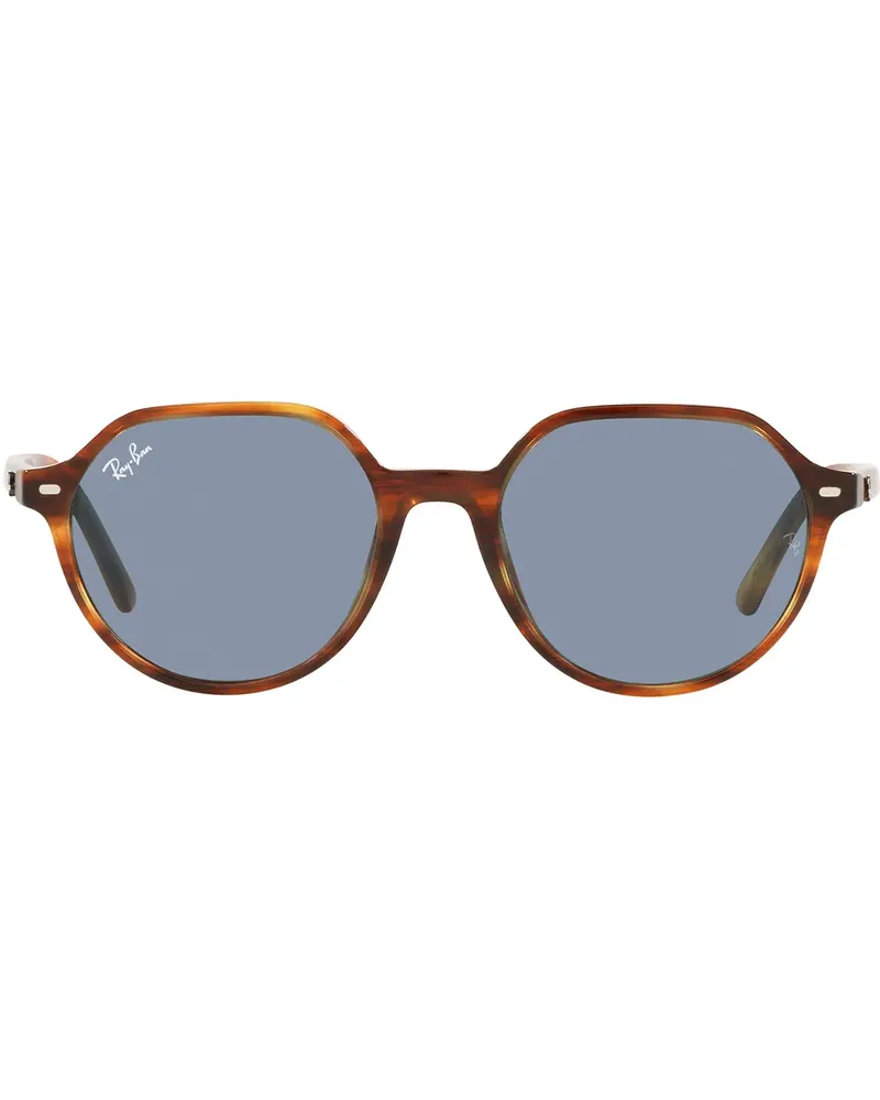 Ray Ban Thalia Sonnenbrille mit rundem Gestell - Braun Braun