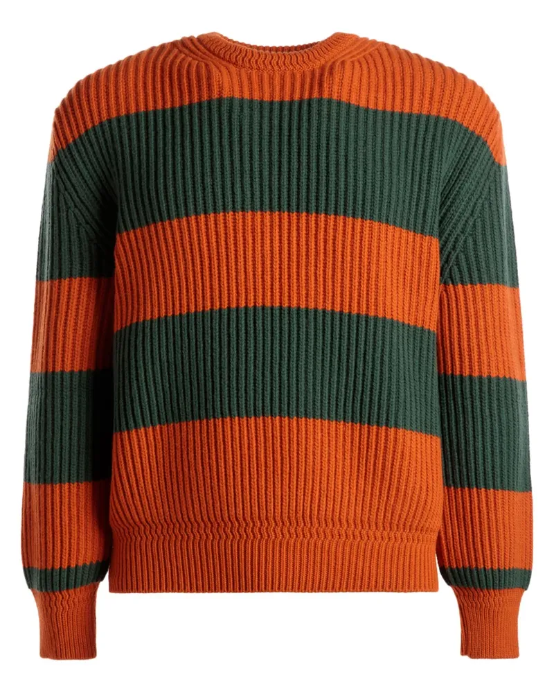 Bally Gerippter Strickpullover - Orange Orange