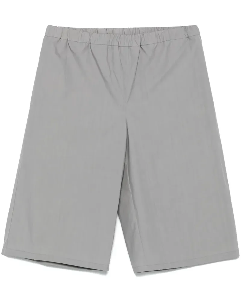 Rier Gewachste Popeline-Shorts - Grau Grau