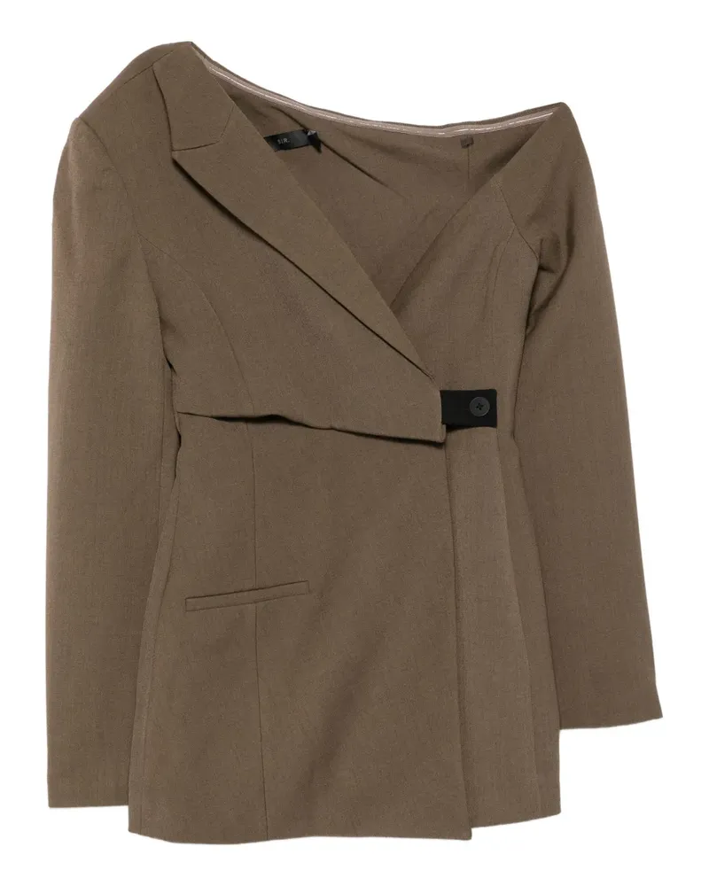 SIR Asymmetrisches Sartoria Minikleid - Braun Braun