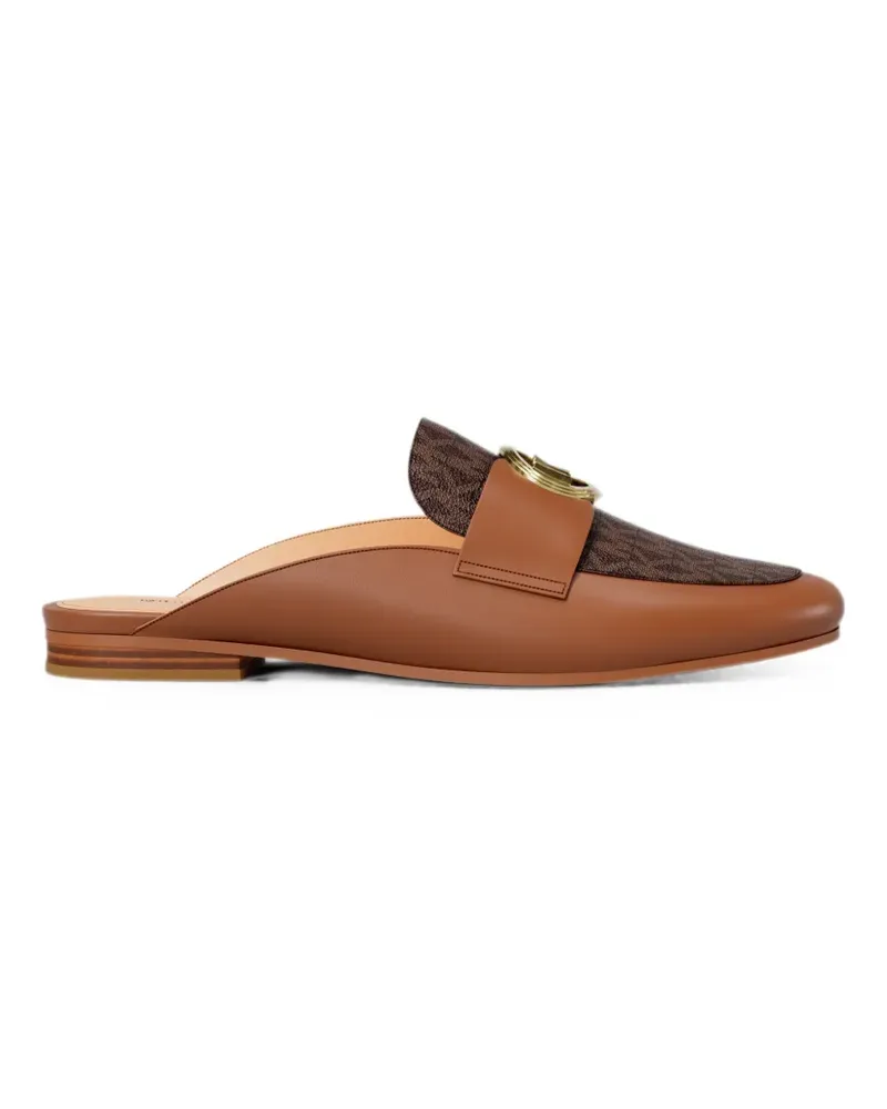 Michael Kors McKenzie Mules mit Logo-Schild - Braun Braun