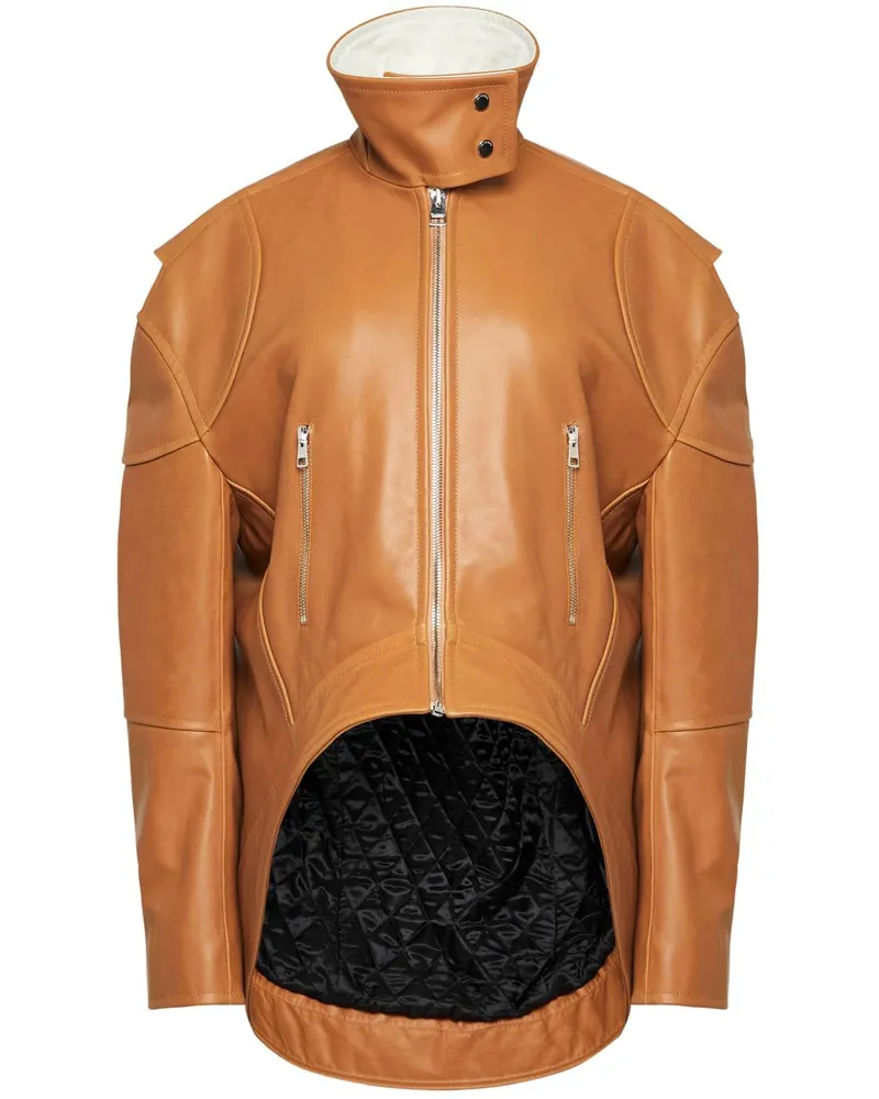J.W.Anderson Oversized Lederjacke - Braun Braun